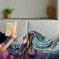thumbnail image 3 of Comics Soft Flannel Fleece Throw Blanket, Retro 50s 40s Comics Magazine Woman with Woman Rights Image Artwork, Cozy Plush for Indoor and Outdoor Use, 70" x 90", Multicolor, by Ambesonne, 3 of 5