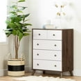 thumbnail image 2 of Pemberly Row 5-Drawer Chest-Natural Walnut and Pure White-Pemberly Row, 2 of 4