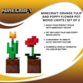 thumbnail image 7 of Minecraft Orange Tulip and Poppy Flower Pot Mood Lights | Set of 2, 7 of 7