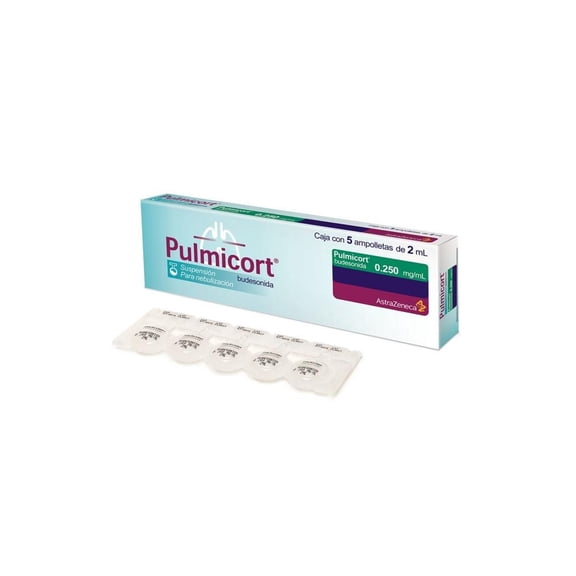 Pulmicort 0.250 mg/ml, suspensión para nebulización 5 ampolletas de 2 ml