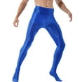 thumbnail image 3 of iEFiEL Mens Shiny Stretchy Long Pants Leggings for Gym Yoga Workout Dance Training, 3 of 7