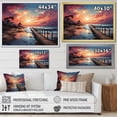 thumbnail image 4 of Designart "Pier Through the Seasons II" Coastal Pier Floater Framed Canvas Wall Art, 4 of 7