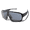 Black Frame / Black Lens, variant on ATLAS Oversized Goggle Oval Mono Vintage Fashion UV400 Mens Womens Sunglasses