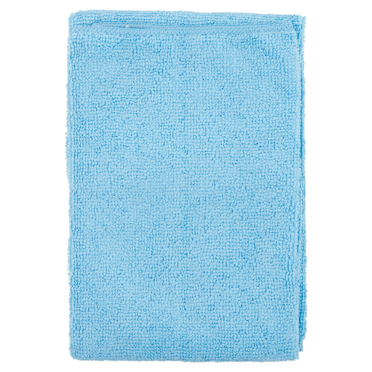 Microfiber 12-Piece Cleaning Cloths Eider & Ivory Color: Blue, Size: 12 W x 12 L