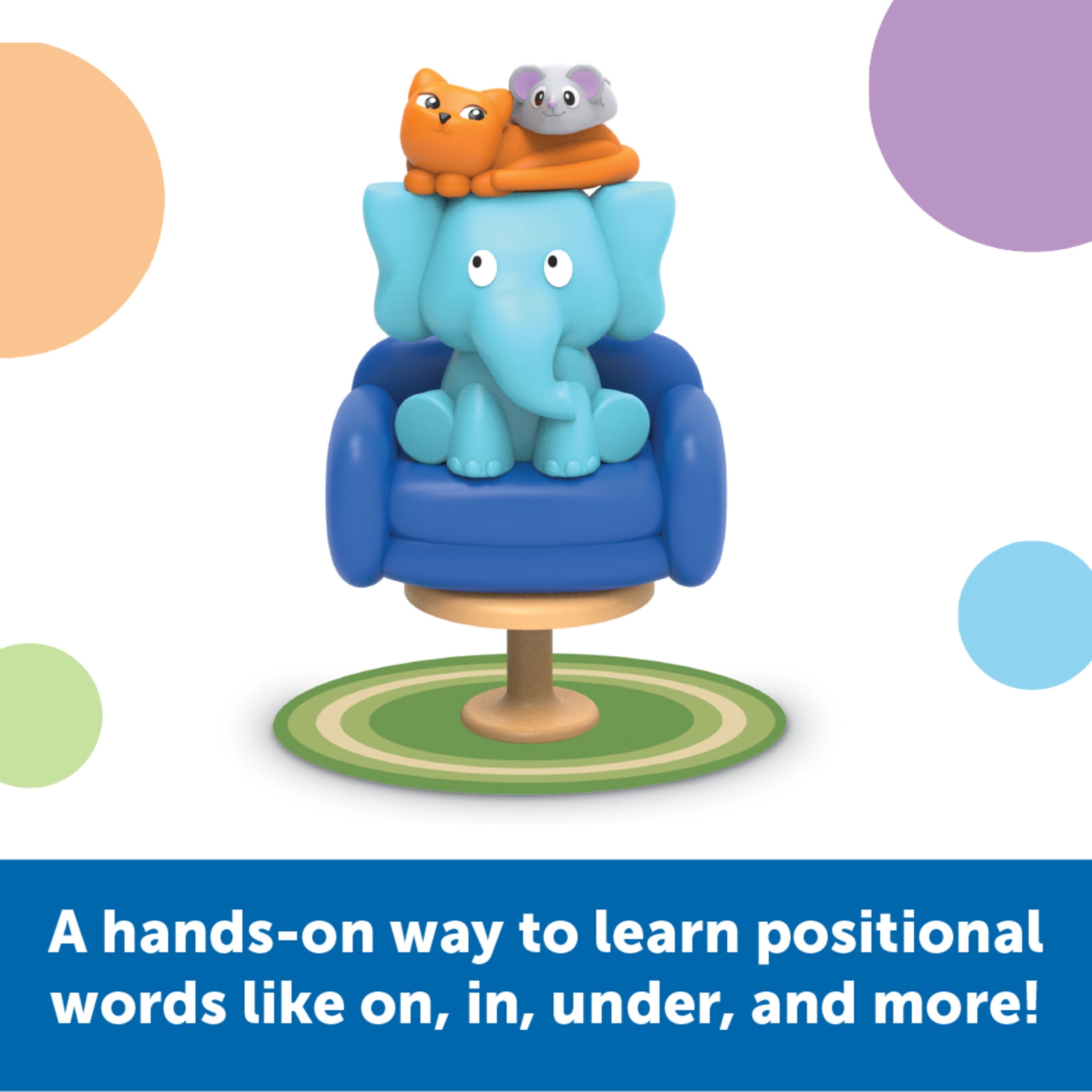 Learning Resources Elephant in The Room Positional Word Activity Set, Ages 4+, Educational Games