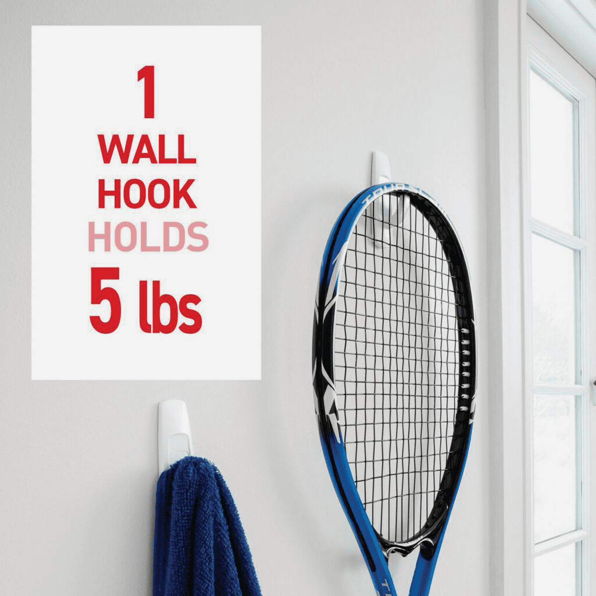 Command Utility Adhesive Hook - Pack of 2 — Residential Use, Standard Application
