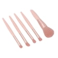 thumbnail image 2 of Juego de 5 brochas de maquillaje portátiles y multifuncionales con estuche de espejo, color rosa albaricoque., 2 of 14