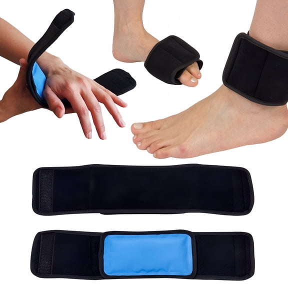 XIRQI Cold Pack Wrap (Regular) With 14in Strap Reusable Gel Ice Pack Compress For Injuries And Pain Relief 40ml