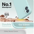 thumbnail image 4 of KOMI Designed for iPhone 16 Pro Max Case, Premium Silicone with [Soft Anti-Scratch Microfiber Lining] Shockproof Protective Phone Case for Men Women Girls 6.9", Mint, 4 of 7