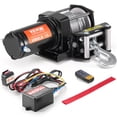 thumbnail image 1 of VEVOR Electric Winch ATV UTV 4000 lb Steel Cable IP55 Waterproof Remote Control, 1 of 9