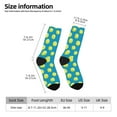 thumbnail image 6 of Uemuo Ball Tennis Pattern Women's Crew Socks, Soft Durable Breathable Moisture-Wicking with Odor Control Cotton socks, 6 of 9