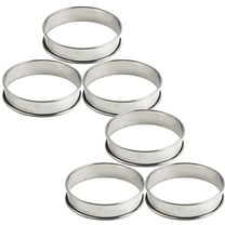 6 Pcs Mousse Circle Household Baking Mold Ring Cookie Cutter Fudge Molds Stainless Steel Cookie Mold