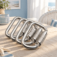 Auto Locking Carabiner 30kn=6500lbs Heavy Duty Large Clip Climbing ...