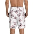 thumbnail image 3 of Daiia Pink Butterflies (2) Mens Woven Stretch Pajama Short,Short Pajama Pants-4X-Large, 3 of 9