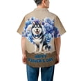 thumbnail image 5 of Siberian Husky Proud Dad Happy Father's Day Hawaiian Shirt Breathable Summer Unisex Merch Husky Dog Lover Gifts - 02008, 5 of 6