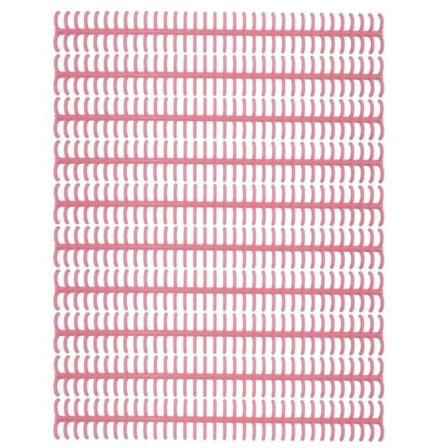 Loose Leaf Rings, Easy To Install Plastic Binding Spine With 12mm Inner Diameter For Home Or School Use Pink