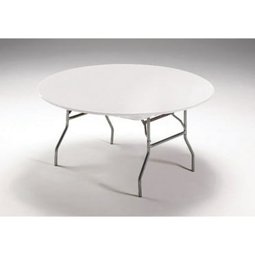 12 Count Bulk Pack White Stay Put 60" Round Table Covers