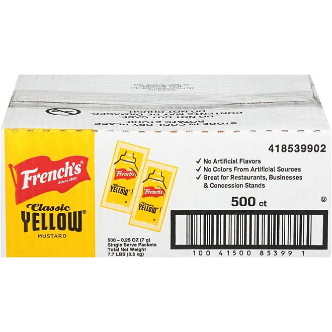 french s mustard packets 500 ct