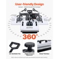 thumbnail image 6 of VEVOR Heat Press Machine, 15 x 15 in, 2-in-1 Multifunction, 360° Swing Away, 1200W Double Tube Fast and Even Heating, Digital Precise Control, Sublimation Press Machine for T-Shirts, Hats, Caps, 6 of 9