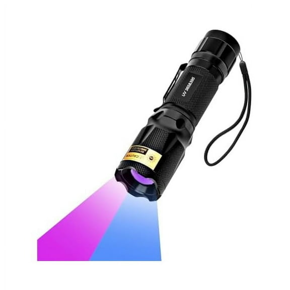 ZCUV Blacklight Flashlight - 365nm and 395nm Black Light for UV Glue Curing, Urine Stain Detection, Anti-counterfeiting, and More - Compact Handheld Ultraviolet Torch Wood's Lamp