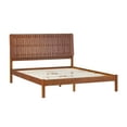 thumbnail image 5 of Walker Edison Transitional Solid Wood Platform Queen Bed, Dark Brown, 5 of 15