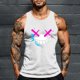 thumbnail image 1 of Camiseta sin mangas de cuello redondo para hombre, con estampado de Halloween, cuello redondo, estilo informal, deportiva, para hombre, 1 of 5
