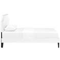 thumbnail image 4 of Modway Corene Twin Vinyl Platform Bed with Squared Tapered Legs in White, 4 of 6