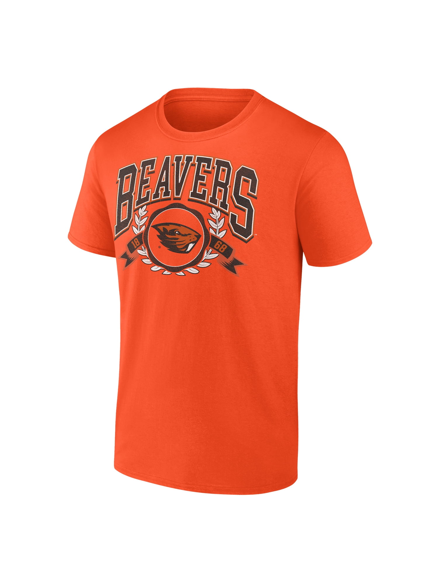 NCAA Oregon State Beavers Men's Cotton Orange Short Sleeve T-Shirt