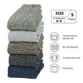 thumbnail image 5 of American Trends Merino Wool Socks for Women Cozy Soft Hiking Socks Fall Winter Thermal Knit Socks Slouchy Crew Cut Socks Fit US Size 6-9, 5 of 5