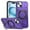 Purple, variant on Magnetic Case for iPhone 14, Compatible with Mag-Safe Kickstand Case Military Grade Shockproof Protective Cover Rugged Phone Case with Rotated Ring Bracket for iPhone 14, Blue