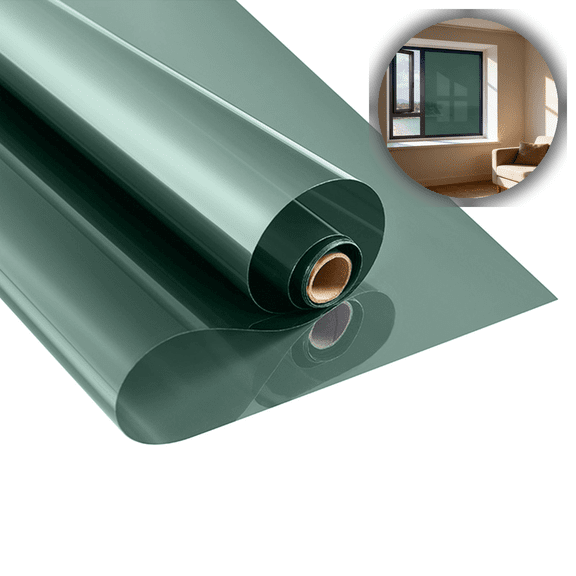 Reflective Privacy Window Film for Home & Office | Heat Control Sun Blocking Mirror Glass Tint for Sliding Doors & Windows