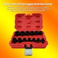 thumbnail image 3 of 13pcs Damaged Bolt Nut Screw Remover Tool Kit Damaged Bolt Removal Set Damaged Bolt Nut Screw Removal Socket, 3 of 5