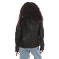 thumbnail image 2 of Moda Womens Faux Feather Jacket, 2 of 3