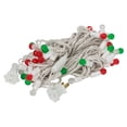 thumbnail image 2 of Vickerman 50 Red-White-Green G12 LED Light on White Wire, 25' Christmas Single Mold Light Strand, 2 of 4