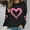 Black, variant on GuzomFashion Valentine's Day Womens Glitter Heart Print Oversized Crew Neck - Long Sleeve Comfy Polyester Casual Black Pullover,Size 2XL