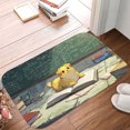 thumbnail image 5 of 1pc A cute dog on an open book Absorbent Non-Slip Bathroom Thickened Flannel Rug Decor,Soft,Quick Drying,Suitable For Indoor/outdoor Use,Bathrooms,Bedrooms,Kitchens,Terrace,Laundry Rooms,16"x24", 5 of 9