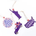 thumbnail image 4 of Esaierr Independence Day Decoration 8PCS Red White and Blue Wooden Decoration with String American Home Party Hanging Ornaments, 4 of 5