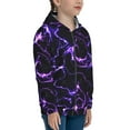 thumbnail image 5 of Kdxio Galaxy Lightning Pattern Kids Boys Girls Zip Up Hoodie 3D Printed Hooded Sweatshirt Hoody Coat with Pocket 7-12 Y-Medium, 5 of 6
