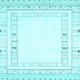 thumbnail image 1 of Ahgly Company Indoor Square Solid Light Blue Modern Area Rugs, 4' Square, 1 of 4