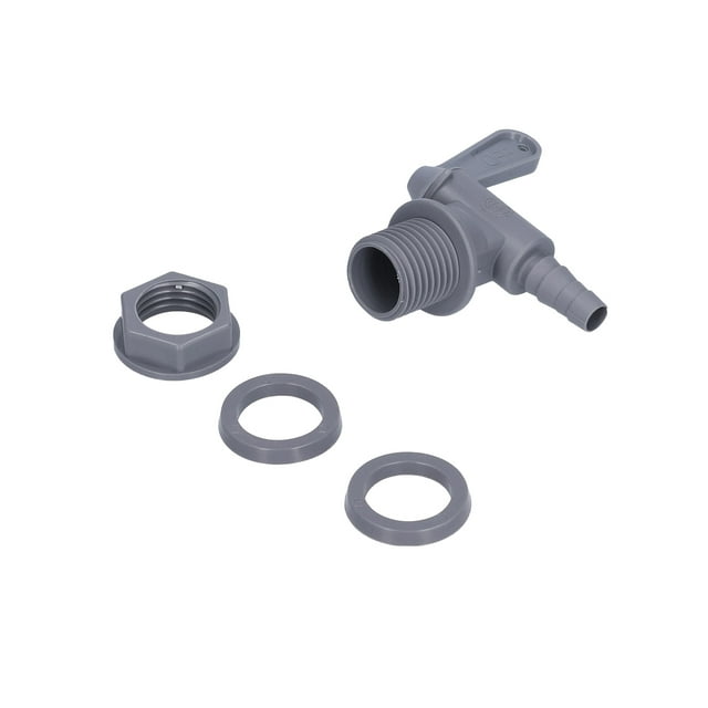 Beer Keg Faucet Beer Keg Tap Fermentation Bucket Tap Beer Brewing Accessory Beer Brewing Keg Tap Homebrew Carbonated Drink Fermentation Bucket Faucet Kit With GasketsGray