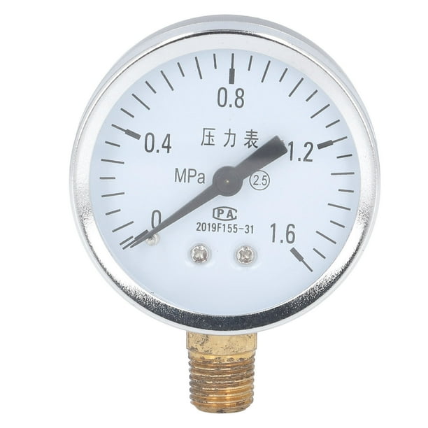 Vacuum Pressure Gauge,Pressure Gauge 1/4 NPT Water Pressure Gauge Pressure Gauge NPT Proven