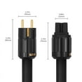 thumbnail image 4 of 12AWG HiFi Power Cable, HiFi Power Cable EU Power Cable, 250V/15A for Speakers, Subwoofer, Turntable, Amplifier 200cm, 4 of 9