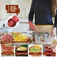 thumbnail image 2 of Upgrade Meat Chopper, Heat Resistant Meat Masher for Hamburger Meat, Ground Beef Smasher, Nylon Hamburger Chopper Utensil, Ground Non Stick Mix Chopper, Mix and Chop, Potato Masher Tool（Red）, 2 of 14