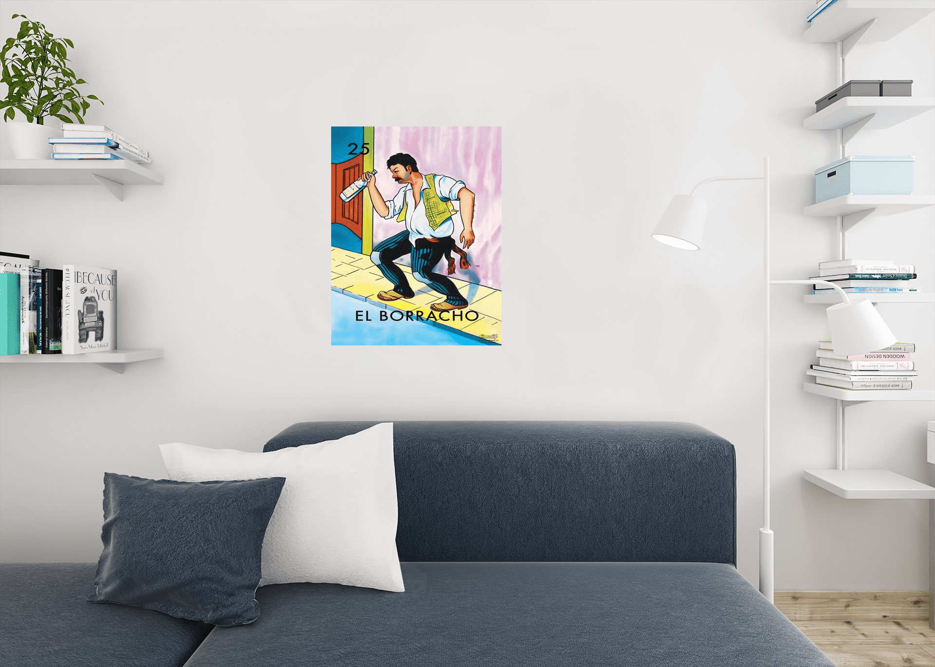 25 El Borracho The Drunk Loteria Card Mexican Bingo Lottery Day Of Dead Dia  Los Muertos Decorations Mexico Beer Booze Tequila Drinking Party Spanish  Cool Wall Decor Art Print Poster 24x36 -
