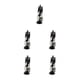 thumbnail image 1 of Vogacara Mini vajilla de 5 piezas, platos en miniatura, modelo de muebles pequeños, regalos adorables, suministros para el hogar, adorno de diseño negro Negro 5piezas Vogacara CBP219826, 1 of 5