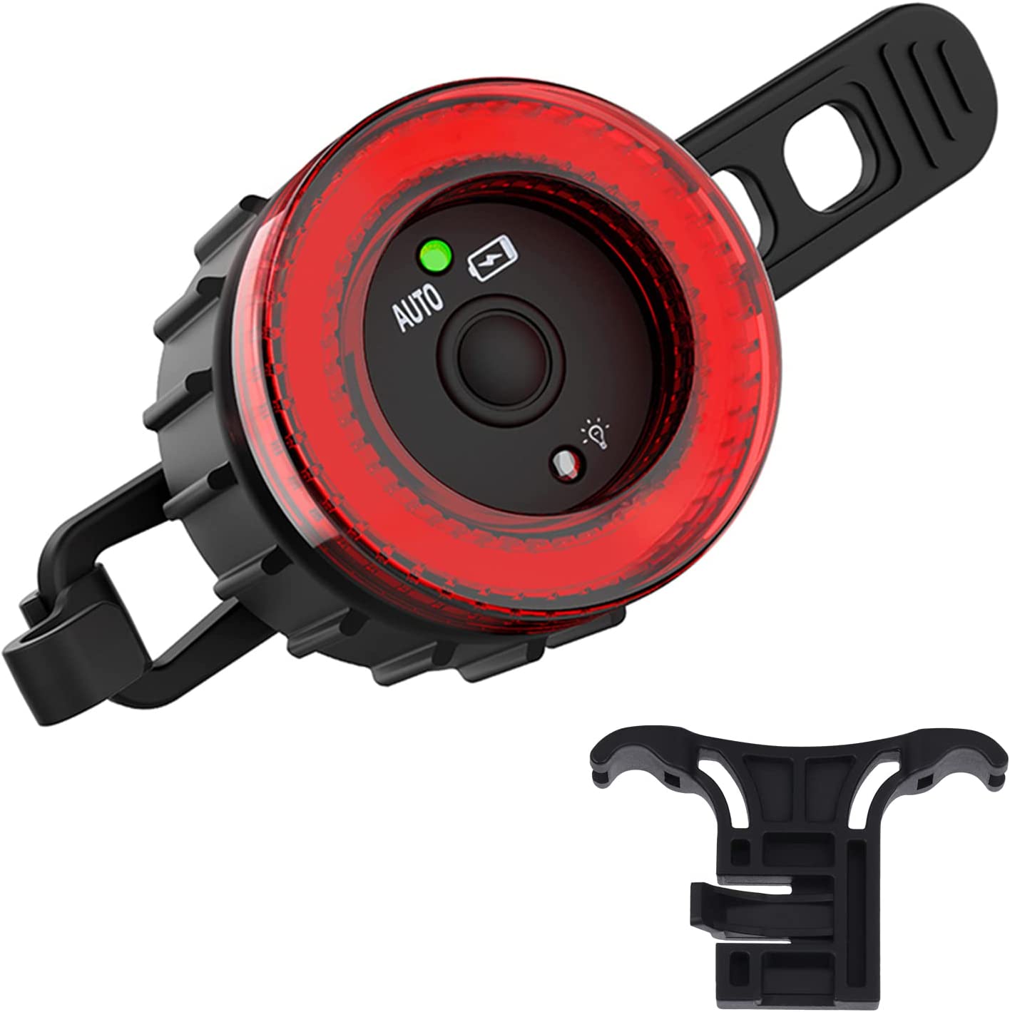 Smart Bike Tail Light, Ultra Bright Bike Brake Light, USB Rechargeable