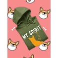 thumbnail image 3 of Corgi My Spirit Animal Hoodie Women -Image by Shutterstock, Female 3X-Large, 3 of 4