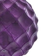 thumbnail image 3 of Vickerman 6" Plum Shiny Form Ball Drilled Wired 4/Bag. Add texture and shimmer to your holiday decorating projects with this geometric shaped ball. It features glitter accents along the edges of the g, 3 of 5