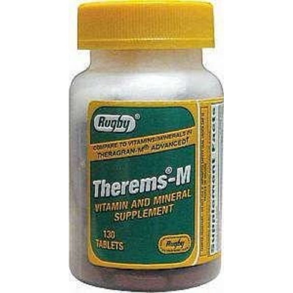 Rugby Therems-M Vitamin Supplement Tablets, 130 Count