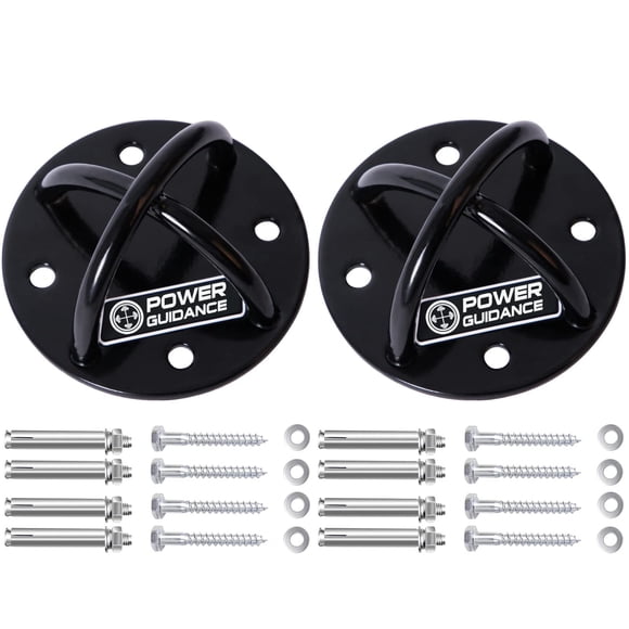 Soporte de pared y techo POWER GUIDANCE negro (juego de 2)